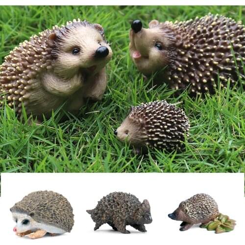 Hedgehogs Garden Animal Outdoor Ornaments Decor Statue Decorative Animals Figurines for Home Patio Lawn E7