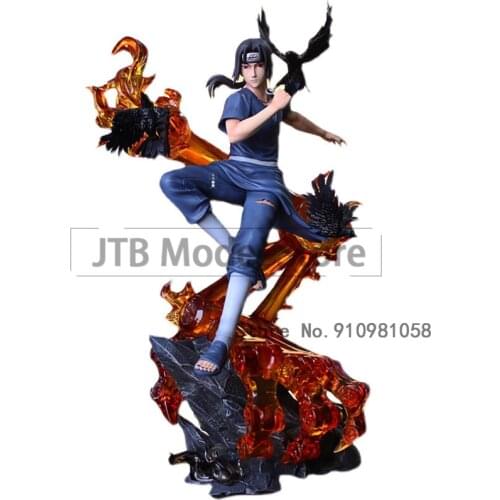 Naruto Figure Action 11 Inch Anime FigurineUzumaki Uchiha Itachi Figma Model Oversize Statue Desktop Collectible Toys Gift Doll