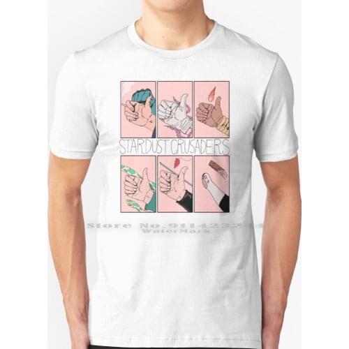 Sc Hands ( And Paw ) T Shirt 100% Pure Cotton Jjba Jojos Weird Adventure Iggy Jean Pierre Jeans Polnareff Jotaro Kujo Cujoh