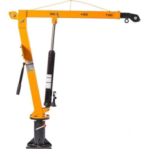 Hydraulic truck-mounted crane 12v24v small crane 500KG