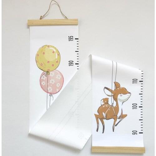 Smooth Simple Bedroom Measure Hanging Ruler Cute Baby Height Chart Ornamental for Kids