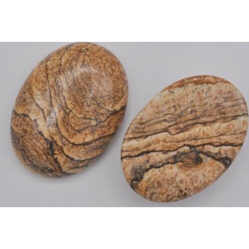 30x22MM Picture Stone Bead Oval Cabochon CAB GEM Jewelry Making (2pcs/lot) H196