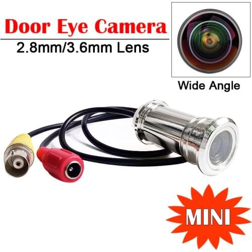 Door Eye Camera 700TVL CMOS Cat Eye Hole Install Mini Camera 2.8MM 3.6MM Wide Angle Lens CCTV Security Surveillance Home Video
