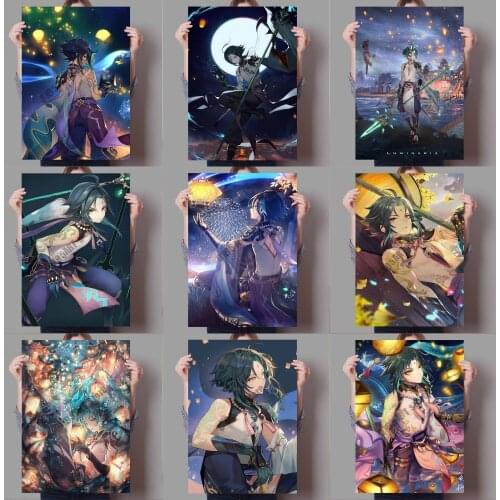 Canvas Painting Wall Art Anime Figure Genshin Impact Nordic Room Decor Posters and Prints Pictures Living Kids Home Decoration