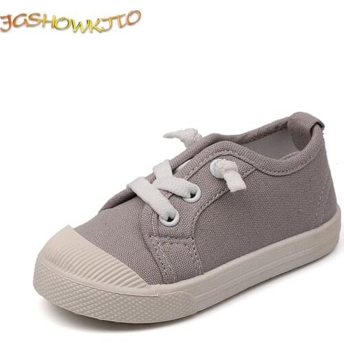 JGSHOWKITO Classic Childrens Canvas Shoes Kids Casual Sneakers Boys Sports Running Shoes Girls Soft Flat Shoes Fashion Hot Sale