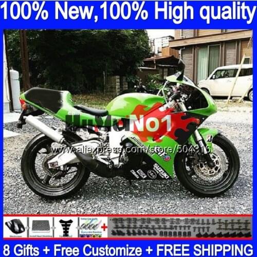 Body For SUZUKI SAPC VJ21 RGV250 RGVT250 VJ 21 40MC.102 RGV-250 VJ22 RGV 250 1988 1989 1990 1991 88 89 90 91 Green black Fairing