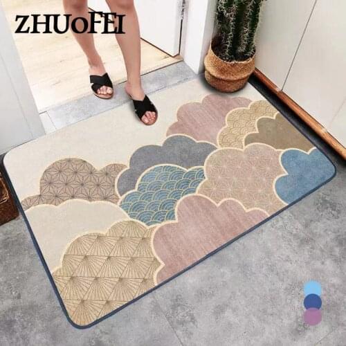 Entrance Welcome Doormat Lovely Cartoons Printed Protective Floor Mat Home Bedroom Kitchen Bathroom Decor Anti-Slip Mat M0005