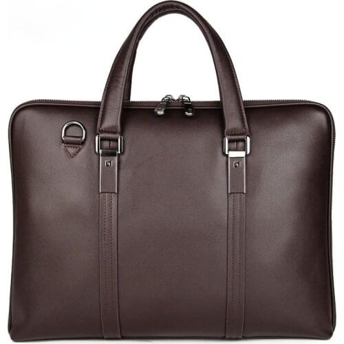 Gentleman Style Leather Mens Bags Business Bag Briefcases Mens Handbags Atmospheric and Stable Handbags