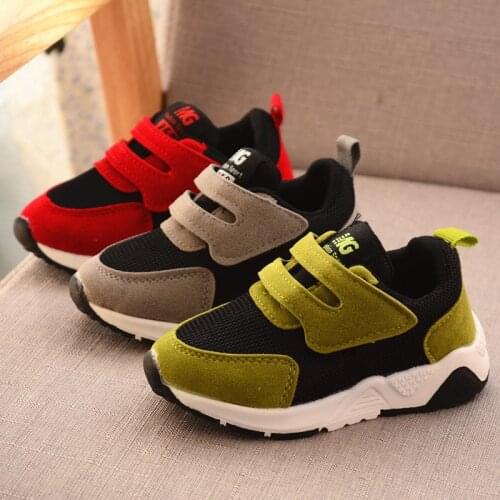 Kids Boys Shoes Girls Sneakers New Spring Net Breathable Sport Running Baby Boys Shoes Soft Outdoor Travel Shoes EU Size 21-30