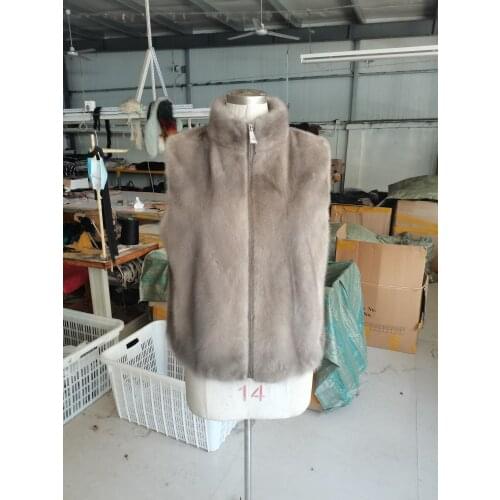 Fur coat ladies short coat vest vest mink fur coat ladies fashion high-end atmosphere 2021