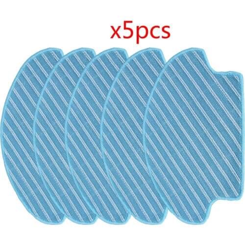 5pcs/lot Washable Wet & Dry Mopping Pad for Ecovacs DEEBOT DT85 DT83 DM81 SDT85G Robotic Vacuum Cleaner Mop Pads