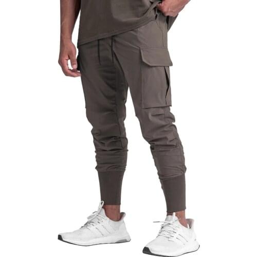 Men’ s Trousers, Solid Color High Waist Ankle Banded Pants with Drawstring and Pockets for Spring Fall