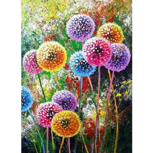 DIY Contain Diamond Painting Flower Full Drill Round 5D Diamond Embroidery Picture Rhinestone Diamond Mosaic Cartoon Home Decor