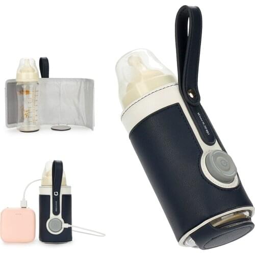 Newborn USB Milk Water Warmer Travel Stroller Insulated Bag Baby Nursing Bottle Heater Infant Portable Bottle Feeding Warmers