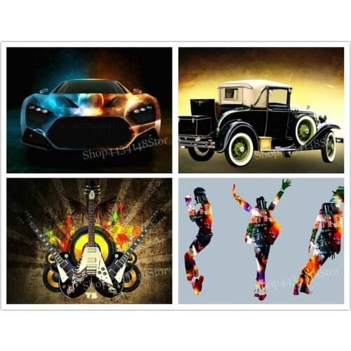 New 5d diy diamond painting car pattern full square / round 3d diamond embroidery rhinestone mosaic artwork