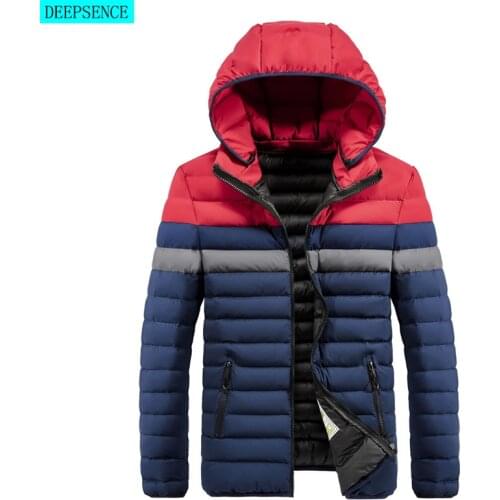 Parka Coat Men\s Winter New Windproof and Warm Hooded Parka Coat Jacket Men\s Casual Fashion Coat Parka Coat Men