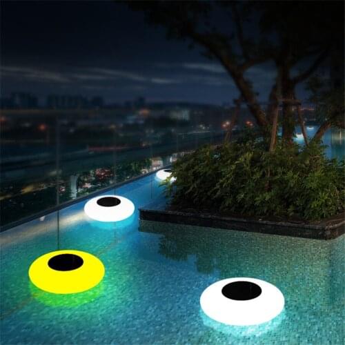 Solar Floating Pool Light With Remote IP68 Waterproof Solar Pond Underwater Light Swimming Pool Tub Spa Fountain Night Light