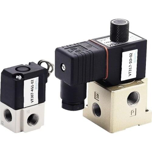 Pneumatic valve 3 way Direct acting Solenoid valve VT307/307V-3/4/5/6G1-02 VT317-4G/5D-02