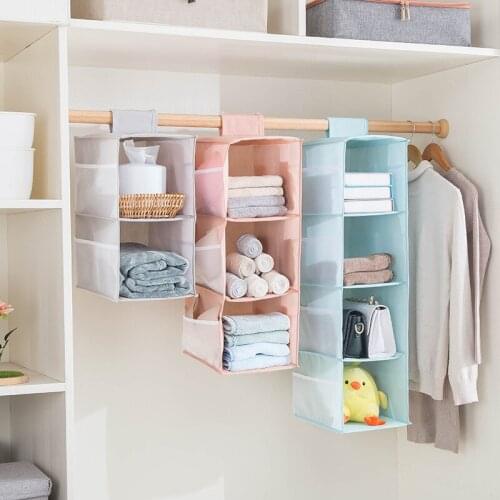Hanging multifunctional clothing storage bag storage closet underwear storage bag drawer folding closet