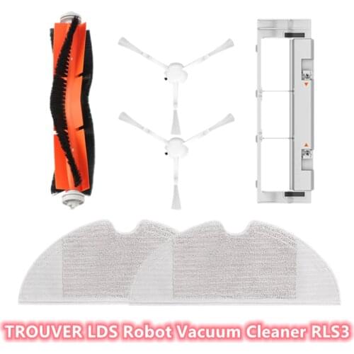 TROUVER LDS Robot vacuum cleaner RLS3, replaceable main brush, side brush, main brush cover, Mop cleaning cloth and other parts
