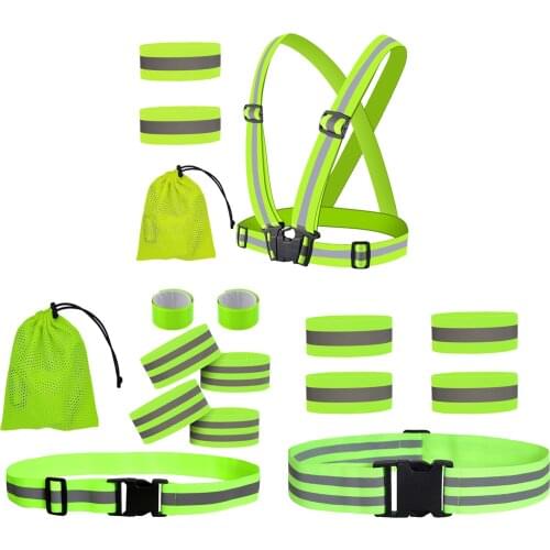 Reflective Vest High Visible Reflective Bands Cycling Reflector Waistband