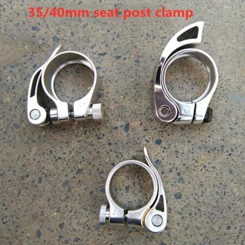 Bike Seat Post Clamp Aluminum Ultralight Quick Release Road Bike BMX folding Bicycle Seat Post Seatpost Clamp 35mm 40mm