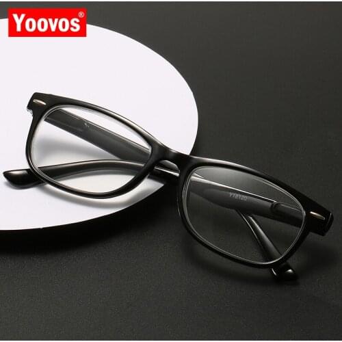 Yoovos 2021 Reading Glasses Women Squrar Reading Glasses For Women Anti-Fatigue Glasses Retro Brand Eyeglasses Optics Clear Lens