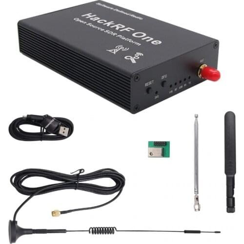 1MHz-6GHz HackRF One Software Defined Radio SDR & Antennas Bundle Aluminum Alloy Housing Kit