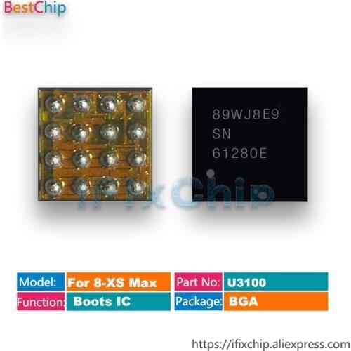 10pcs/lot U3100 SN61280E SN6128E VDD BOOST IC Chip For iphone X 8 8 plus XR XS XS-MAX