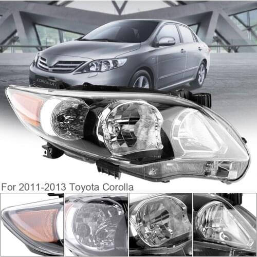 12V Durable Waterproof Car Auto Right Side Headlight for 2011-2013 Toyota Corolla Base / CE / LE