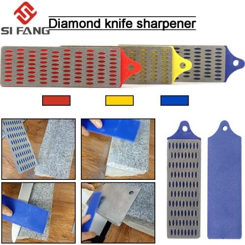 3Pcs Diamond Sharpening Stone Hone Set Backing Whetstone Block Kitchen Knife Acecssories Skiing Sharpeners Thin Tools