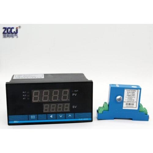 DC 50A,100A,,200A 300A DC ampere meter with high limit alarm and low limit alarm output with Perforated DC ampere sensor