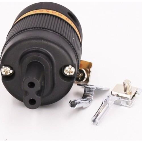 Viborg Audio Pure Copper Rhodium Plated Power Cord Figure 8 IEC C7 Plug hifi IEC Plug