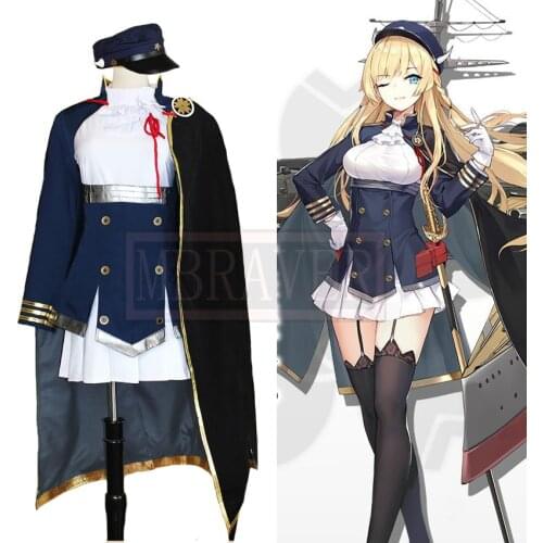 Azur Lane Kongou Cosplay Costume Halloween Party Christmas Outfit Uniform Custom Made Any Size