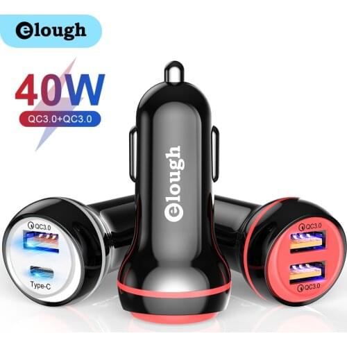 Elough Quick Charge 4.0 Car Multi Fast Charger Bluetooth Phone Fm Transmitter Car Audio MP3 Player Handsfree for Xiaomi Redmi
