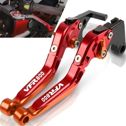 For HONDA VFR800 2002 2003 2004 Motorcycle Accessories Extendable Adjustable Foldable Handle Levers Brake Clutch Lever VFR 800