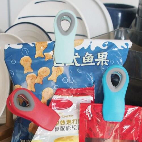 Long Lasting Convenient Dustproof Easy to Use Food Clip 3 Colors Bag Clip Durable for Gifts