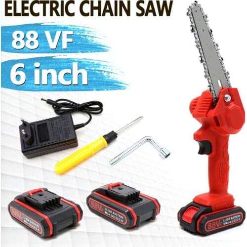 1200W Electric Saw Portable Mini Saw Cordless Pruning Saw for Garden Trimming Logging Woodworking with 2 Battery Power Tool