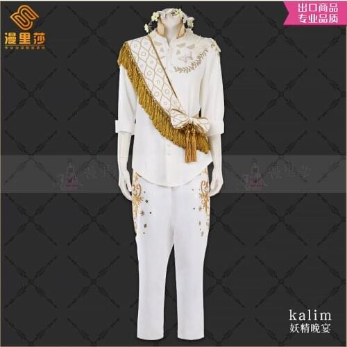 Twisted Wonderland Scarabia kalim Uniforms Cosplay Costume Free Shipping F