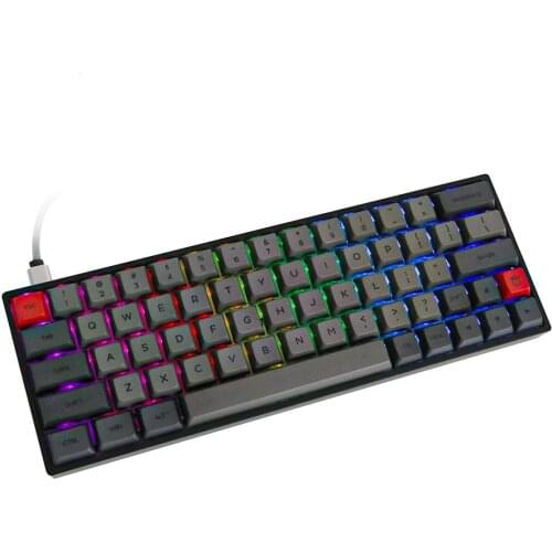 EPOMAKER GK64X RGB Hotswap 60% Mechanical Keyboard with Split Spacebar Module, Fully Programmable for Gamers Gateron Switch