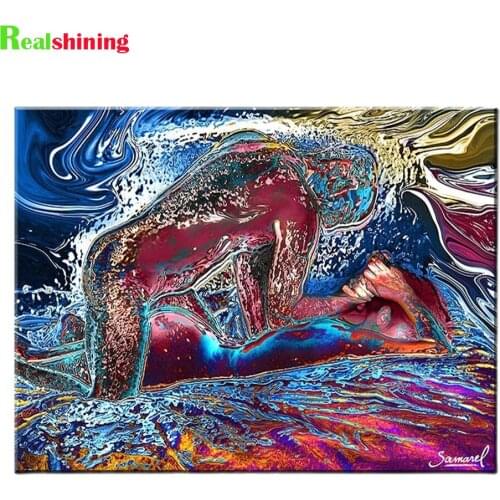 Fantasy Couple diy 5d diamond painting full Square Round drill diamond embroidery kits Diamond Mosaic Abstract Home Art,N2268
