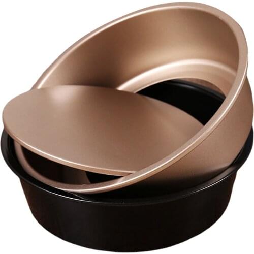 Round Cake Mold Aluminum Alloy Cake Pan Set Non Stick Baking Pans 6/8 inch Cakes Mould Removable Bottom Bakeware Tool
