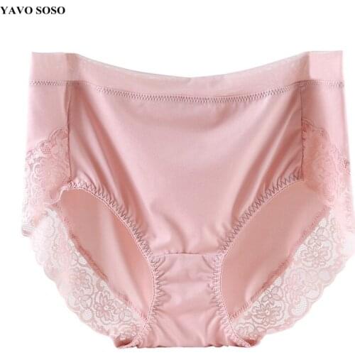 New Arrival womens briefs sexy lingeries Plus size 4XL Lace Soft underwear women panties Intimates