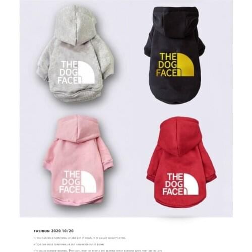 Dog Clothes Fashion Pet Hoodies Costume Spring Medium Large Dogs the Dog Face Sweatshirt for Labrador French Bulldog Clothing