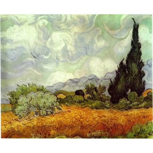 Scenery of Provence Vincent Van Gogh landscape oil painting top-quality reproduction on canvas wholesale is welcomed