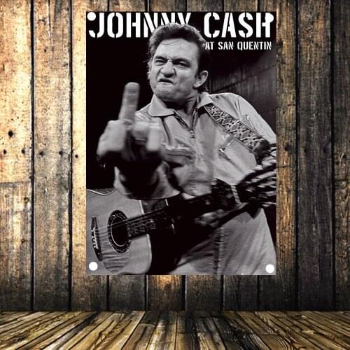 Rock Band Singer Retro Poster Canvas Painting Banner & Flag Wall Art Home Decoration Heavy Metal Music Wall Chart Tapestry b4