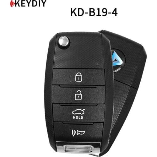 3/5pcs KEYDIY B19-4 4Buttons Car Key for Kia stype for KD900/KD MINI/URG200/KD-X2 Key Programmer B Series Remote