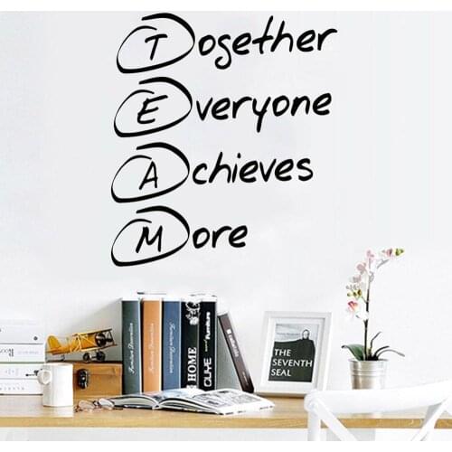 Work Team Wall Decals Buy Team Building Decor For Office Vinyl Wall Decal Team Work Office Removable Mural DK-143