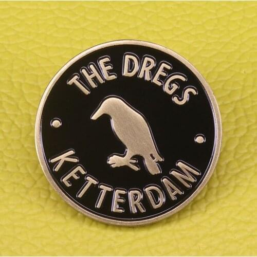 Six of Crow No Mourners No Funerals Brooch Leigh Bardugos inspired Badge delightful dark jewelry