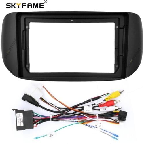 SKYFAME Car Frame Cable Canbus For TATA Hexa 2017-2019 Android Big Screen Dask Kit Fascia Frame Line